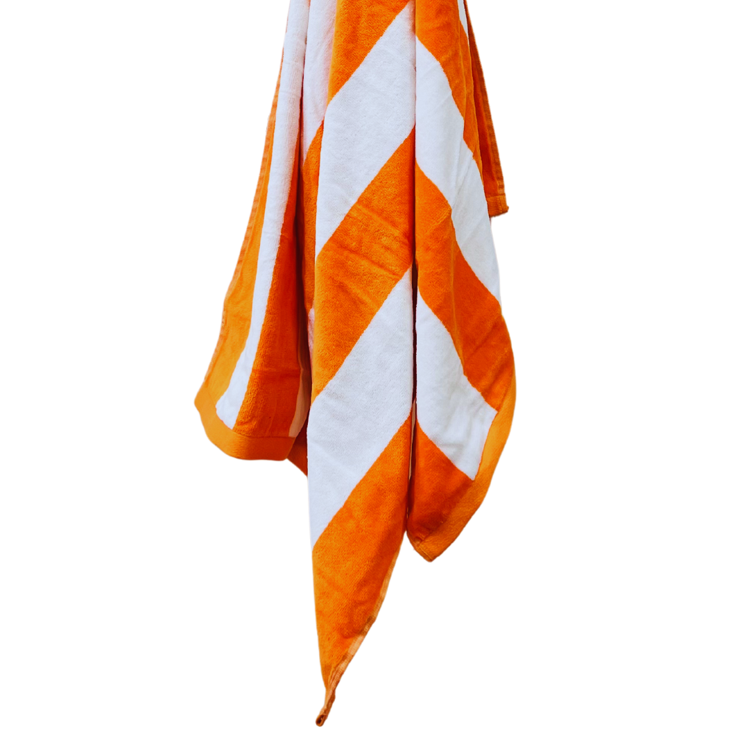 Personalised Beach Towel | Orange