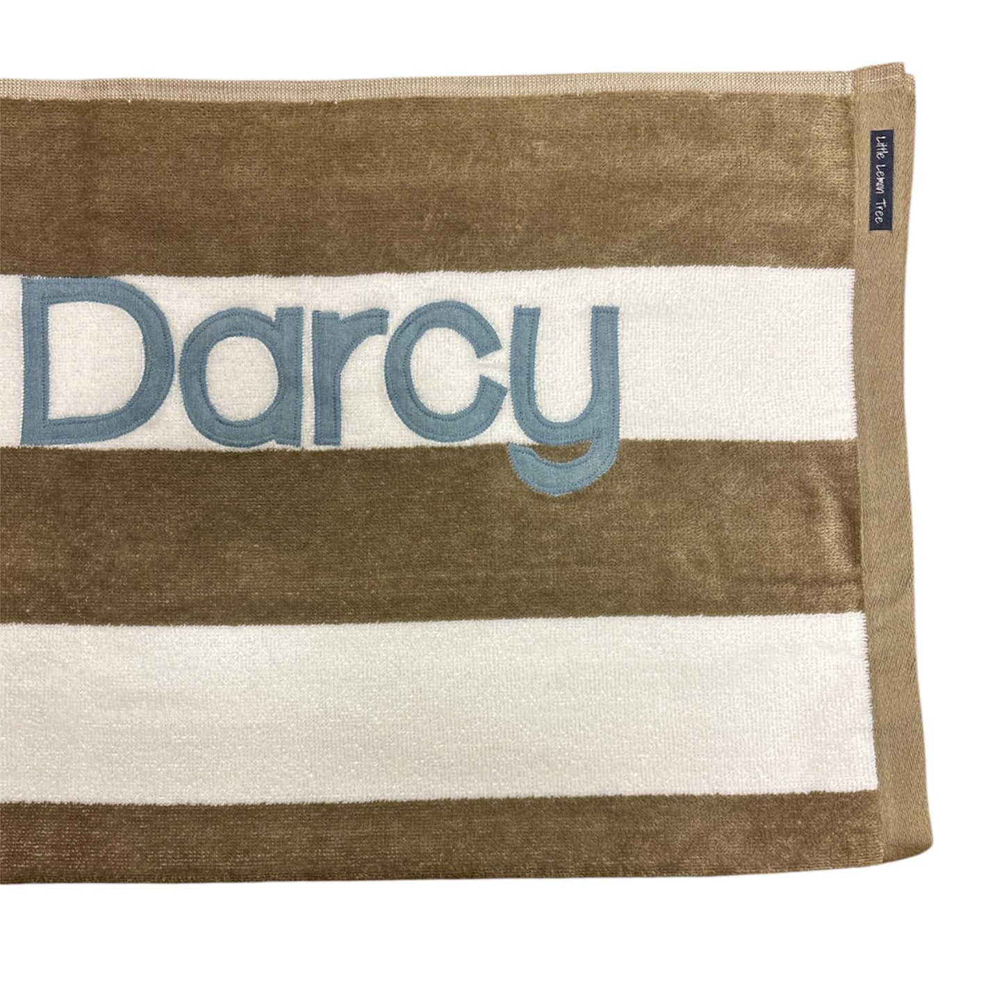 Personalised Beach Towel | Latte