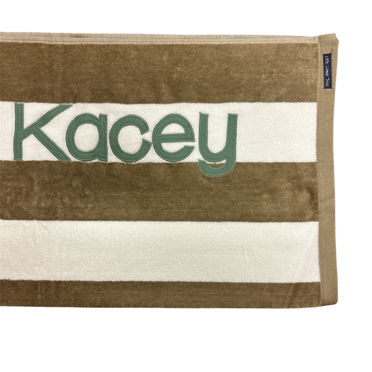 Personalised Beach Towel | Latte
