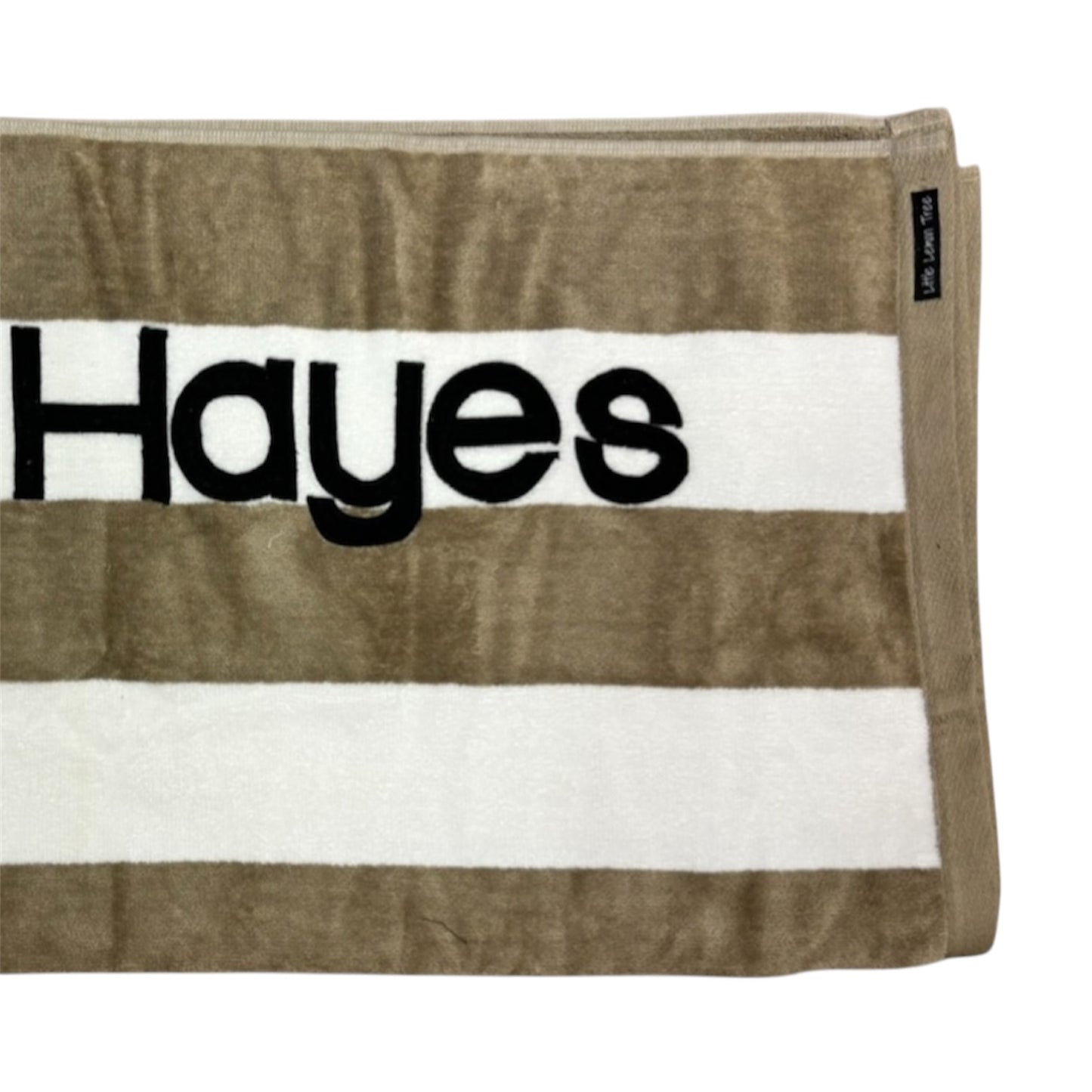 Personalised Beach Towel | Latte