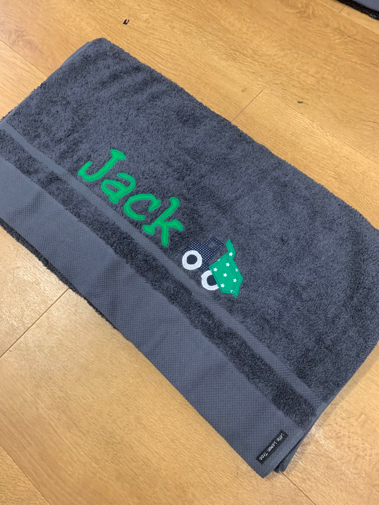 Personalised Bath Towel | Slate