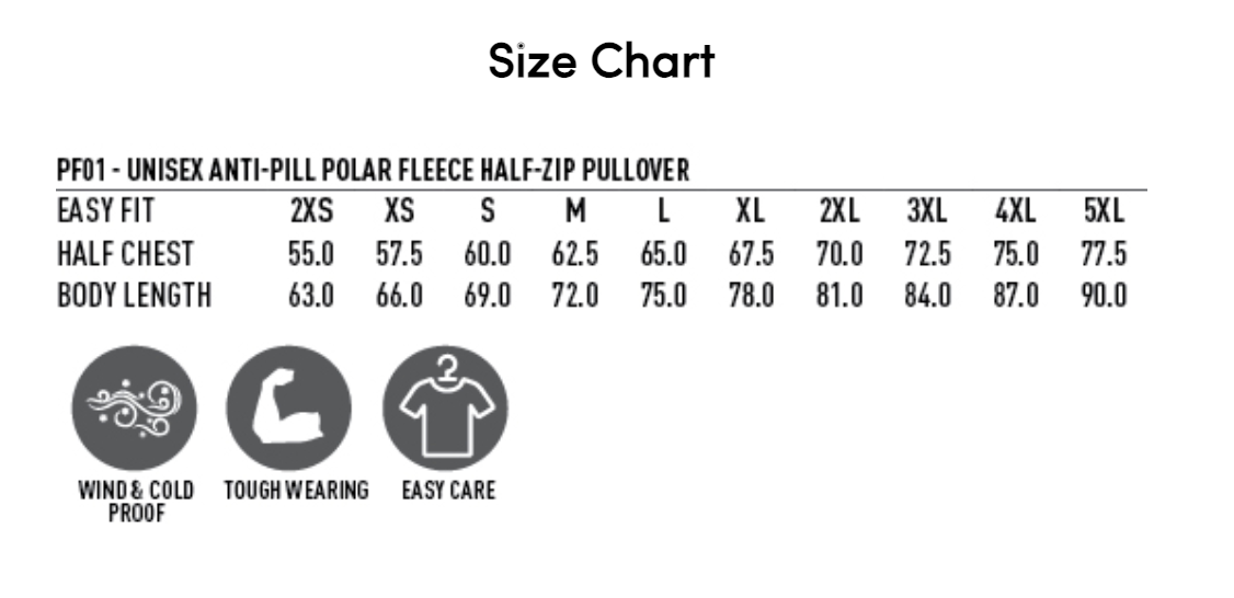 1/4 Zip Polar Fleece Jumper