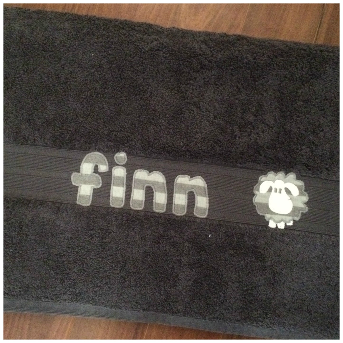 Personalised Bath Towel | Slate