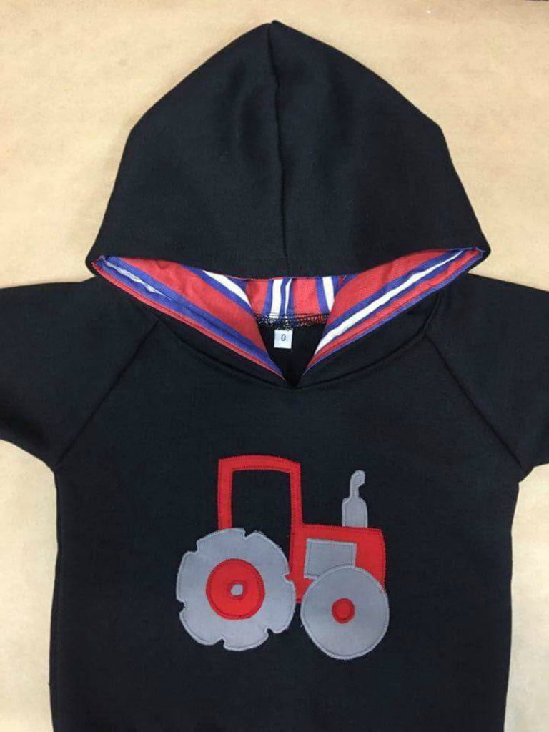 Hoodie | Red Tractor on Navy