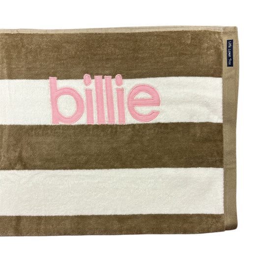 Personalised Beach Towel | Latte