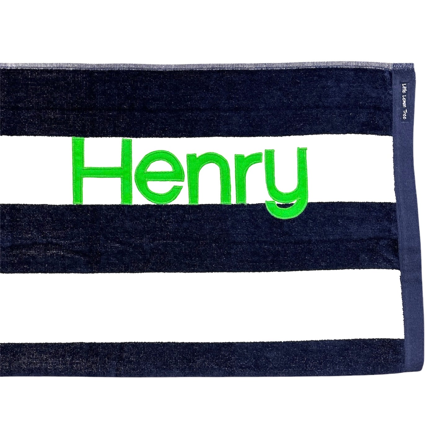 Personalised Beach Towel | Navy