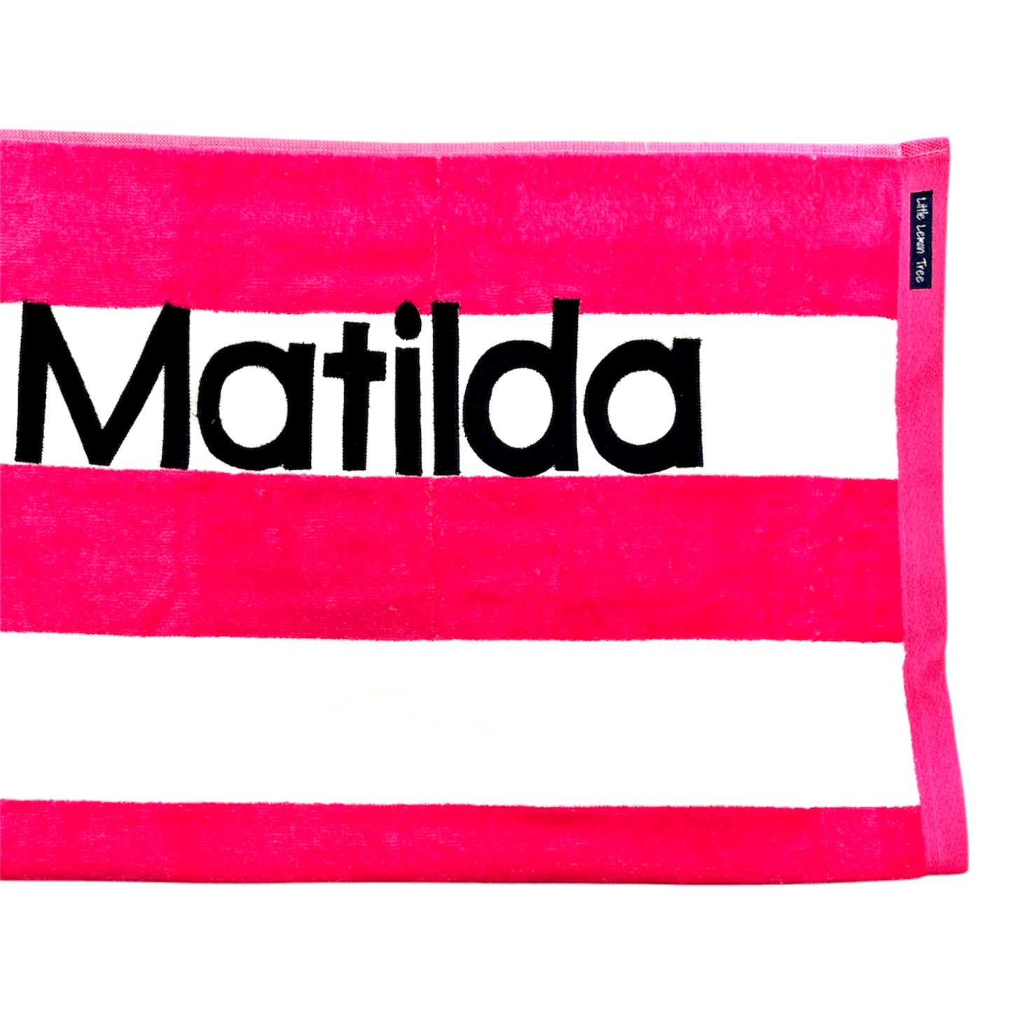 Personalised Beach Towel | Pink