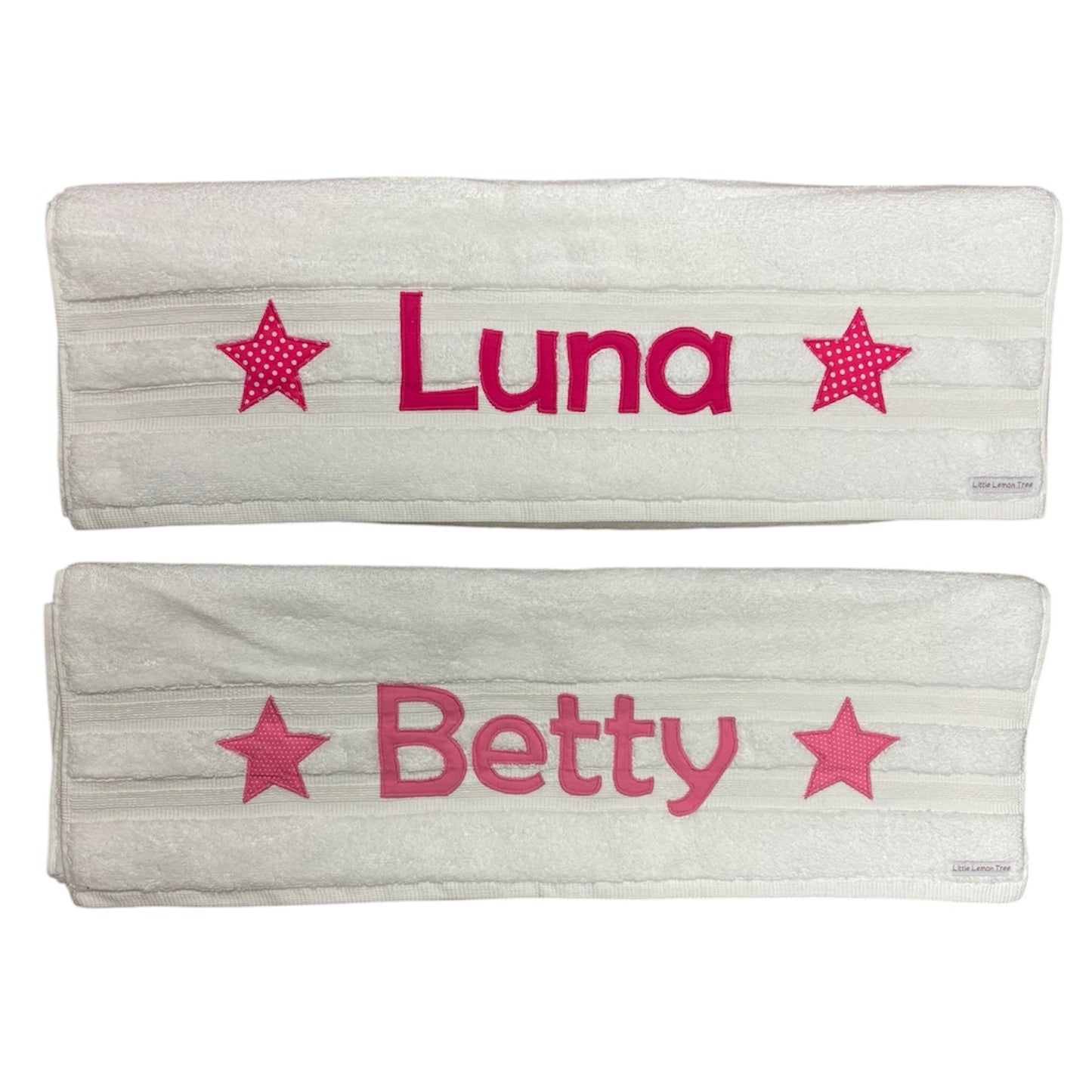 Personalised Bath Towel | White