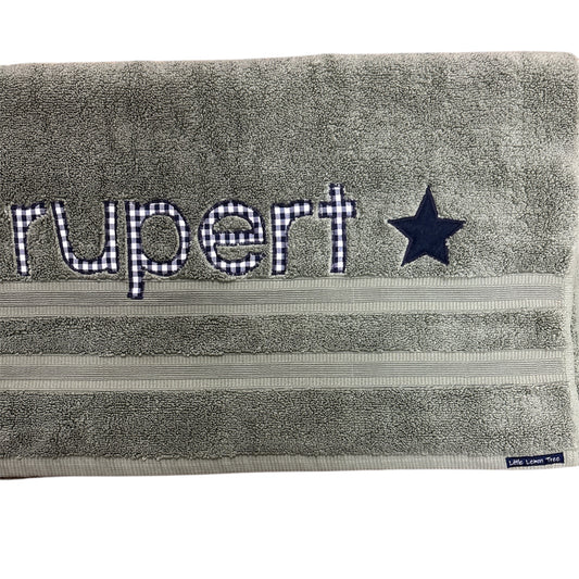 Personalised Bath Towel - Sage