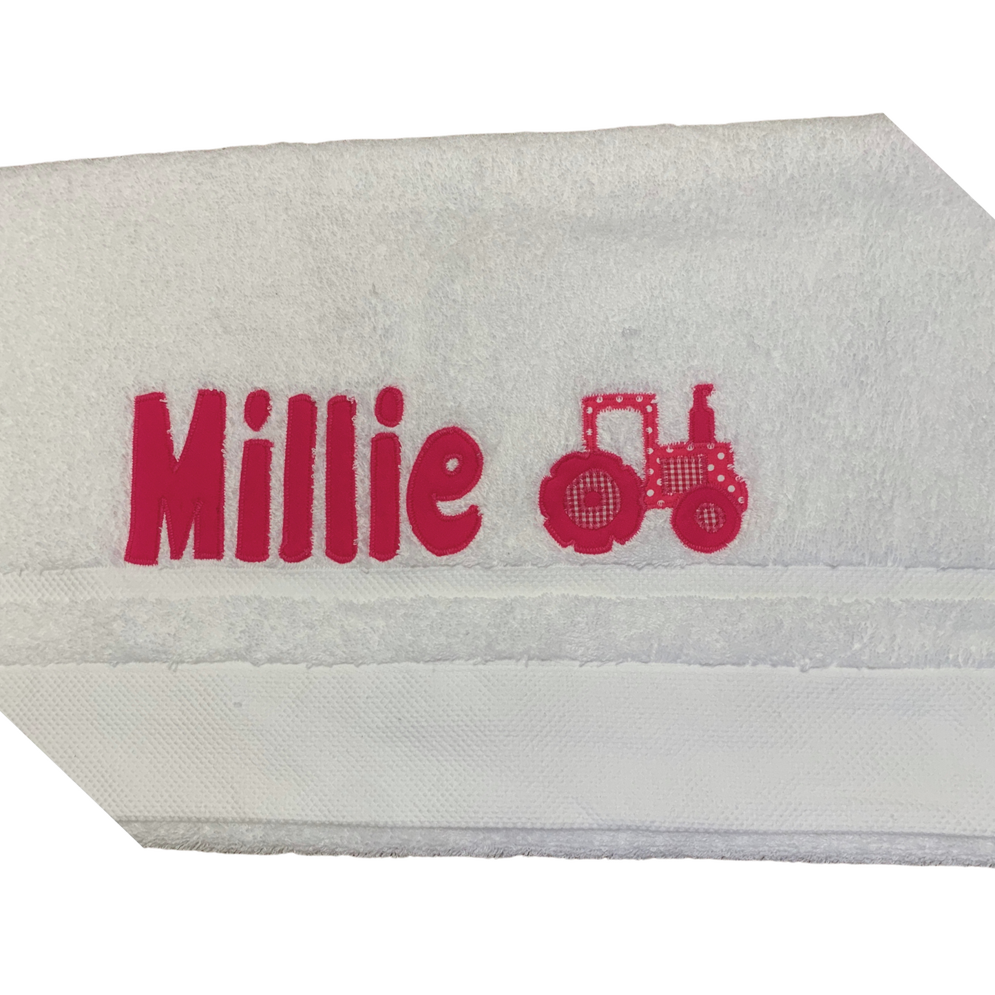 Personalised Bath Towel | White