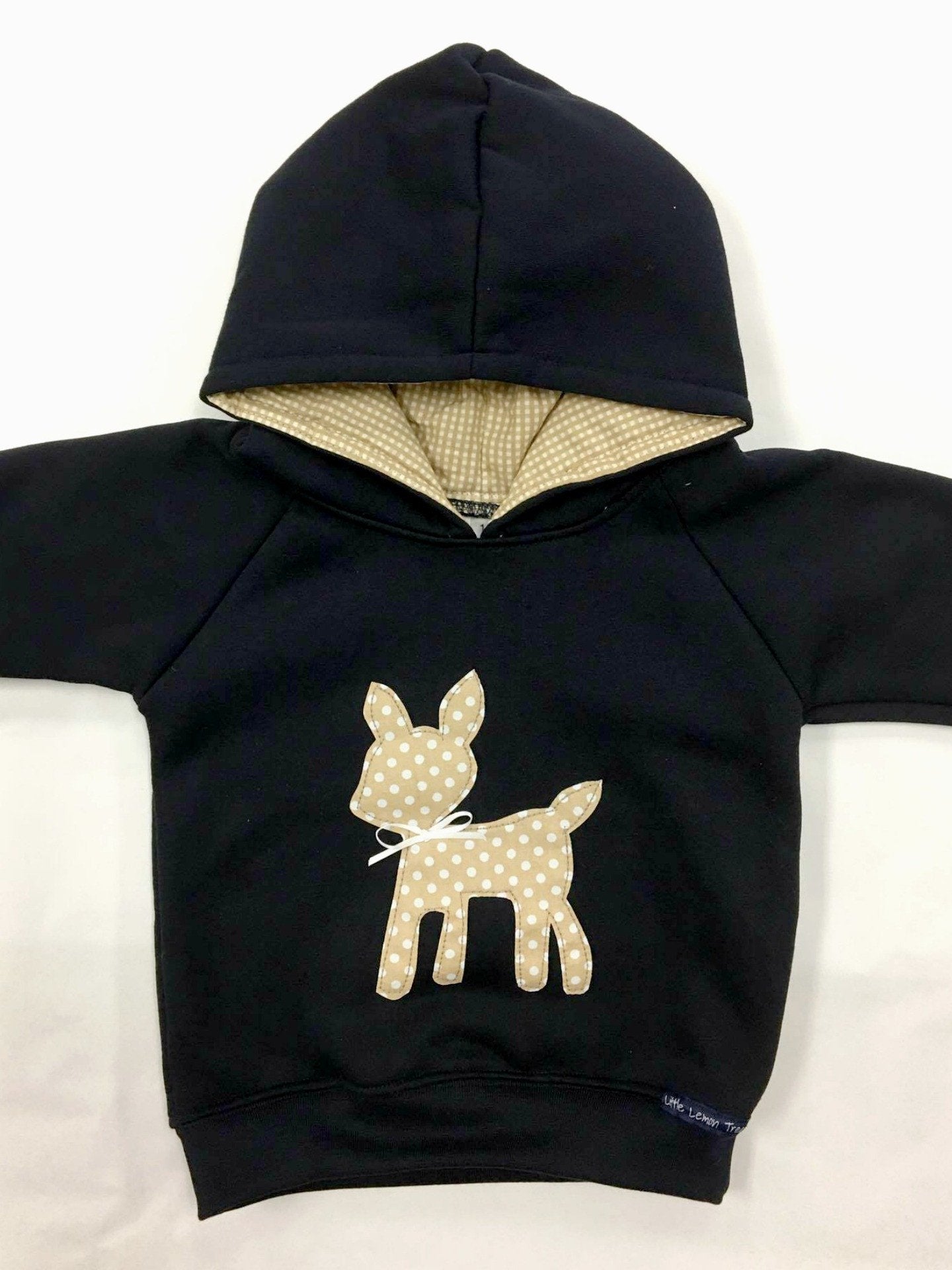 Hoodie | Tan Polkadot Fawn