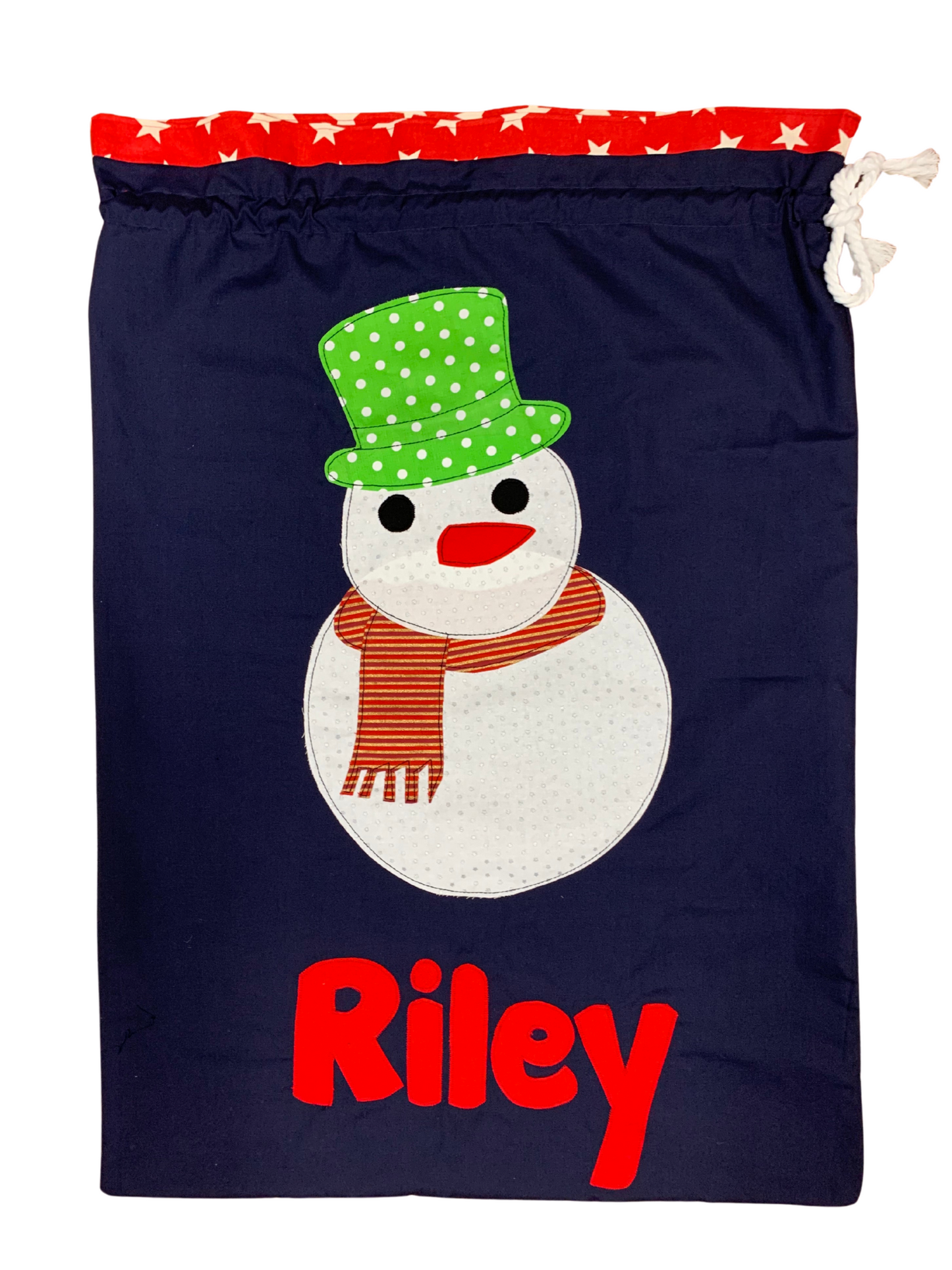 Snowman Santa Sack