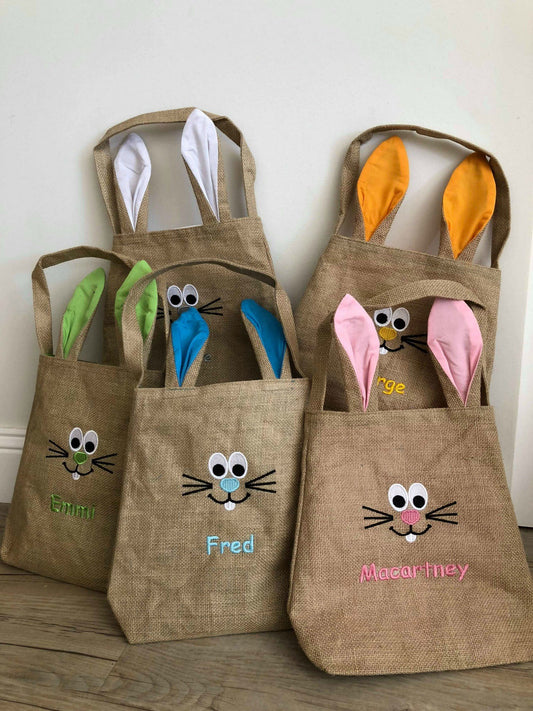 Personalised Hessian Easter Bags