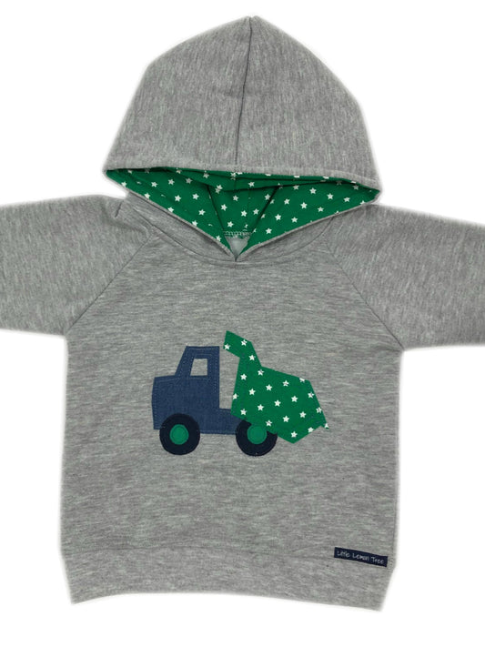 Hoodie | Dump Truck on Grey