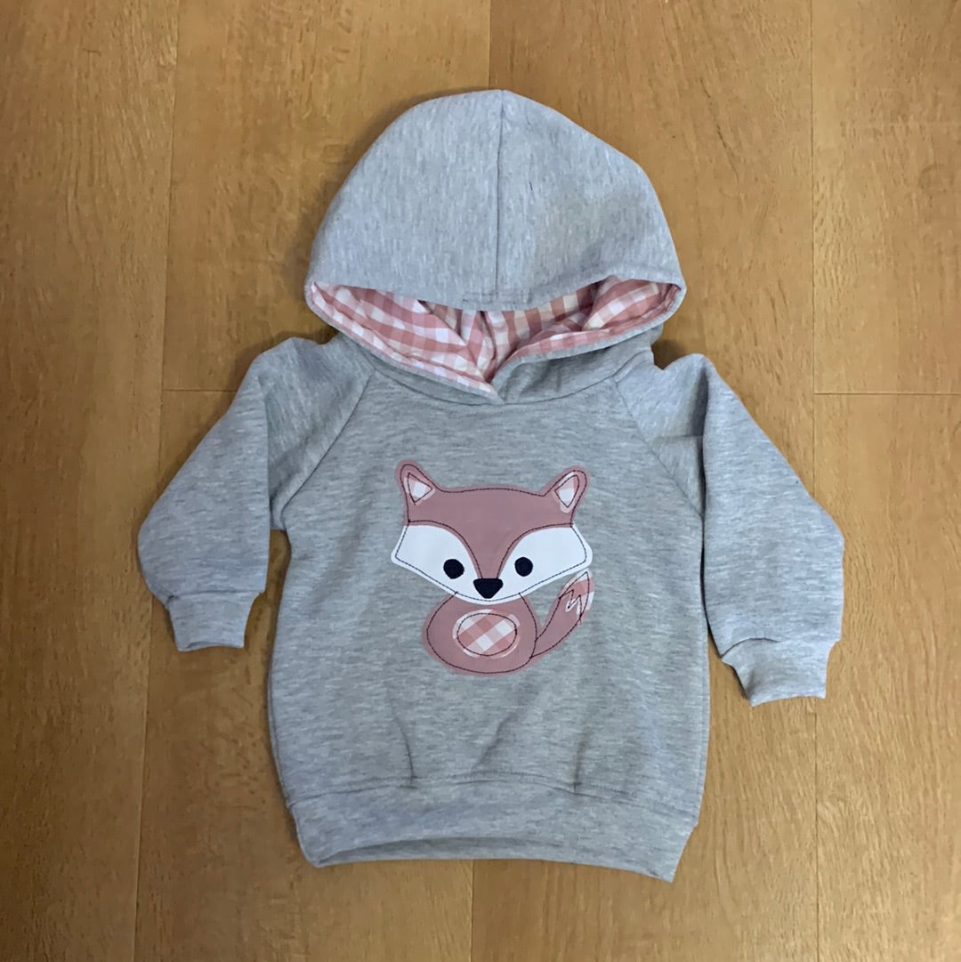 Hoodie | Miss Fox on Grey