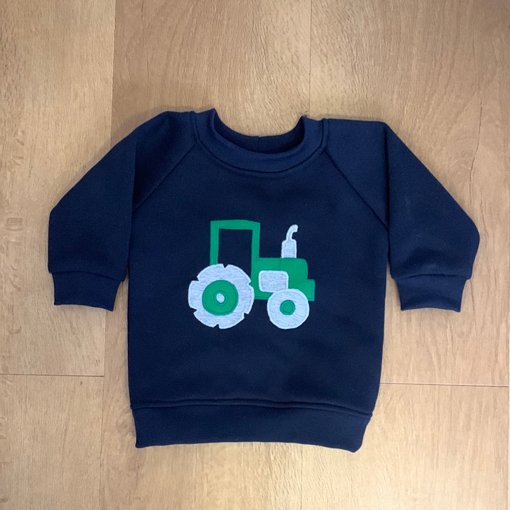 Crew | Green Tractor on Navy