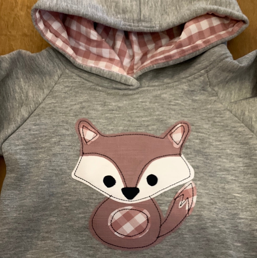 Hoodie | Miss Fox on Grey