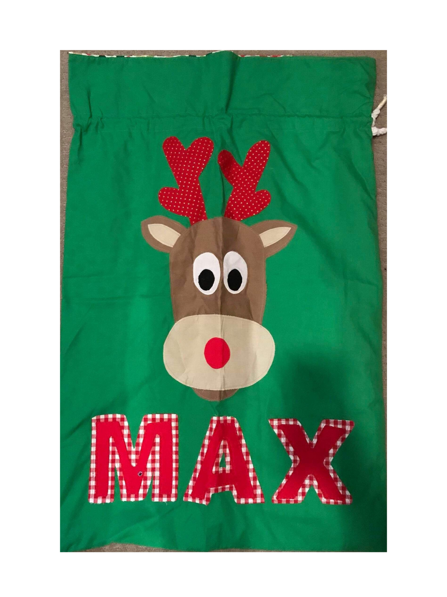 Reindeer Santa Sack